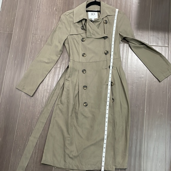 Jack by BB Dakota Neutral Trenchcoat in Taupe Size XS - Picture 7 of 8